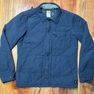 Relwen Men's Quilted Jacket M Coat Zip Cotton nylon blend Field Q3-28